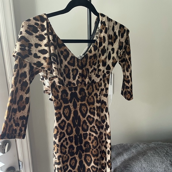 1960s Leopard Dress - Picture 5 of 7